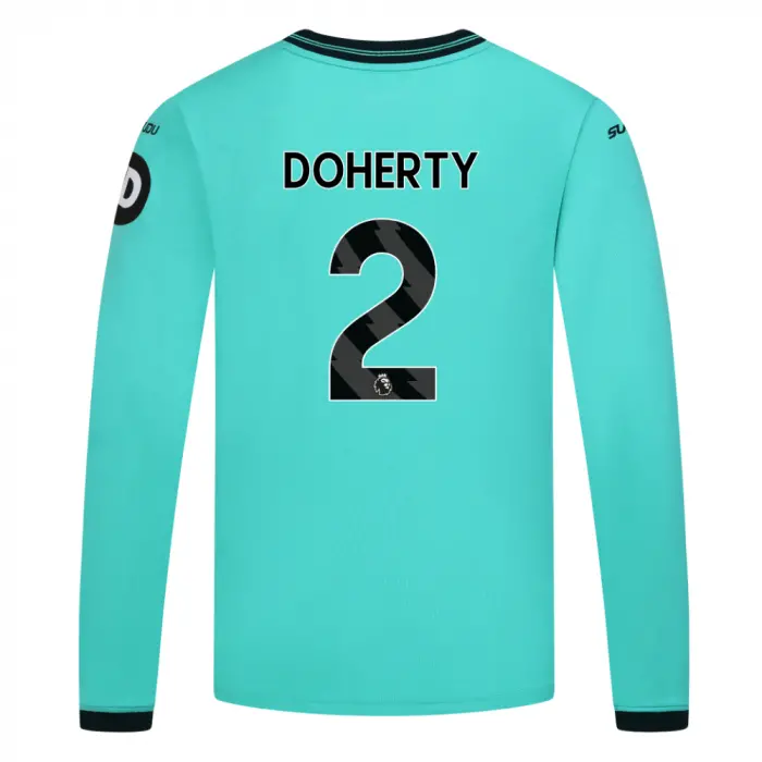 Wolves Kits Shop | Official 2025-26 Wolves Away Shirt – Junior – LS DOHERTY 2 Wolverhampton Wanderers Apparel